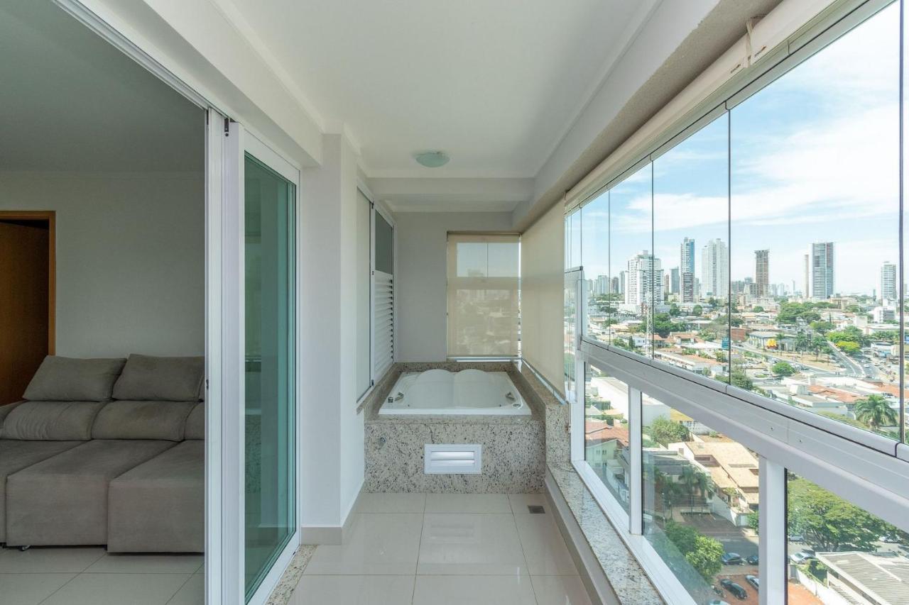 Apartamento De 1 Quarto Com Vista Para O Parque Vaca Brava E Com Jacuzzi No Setor Bueno - El1802 Гояния Экстерьер фото